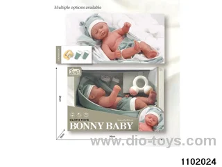 14 inch full enamel doll in window box
