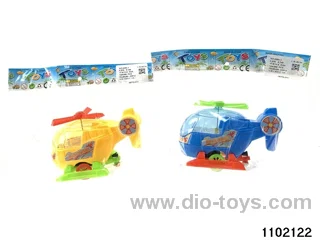 Cable Pull Cartoon Helicopter in opp bag