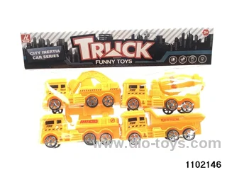 pull back engineering vehicles in poly bag header