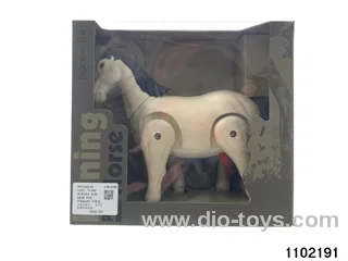 Electric simulation horse in window box