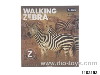 Electric simulation zebra in color box