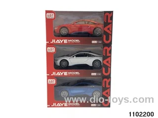 1:32 sound and light pull back car in window box