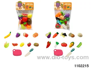 Fruit cutting fun in PP bag with header