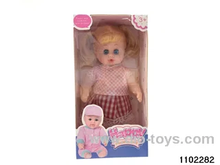 12 inch six voices musical doll in window box