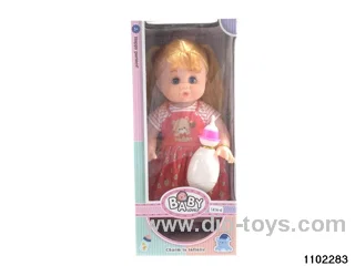 14 inch six voices musical doll in window box