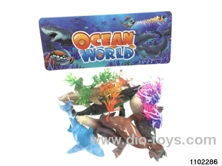 Marine Animal Set in PP bag with header