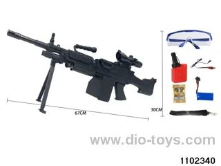 Water bullet gun in paper box