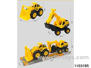 Skidding construction vehicle in PVC cover