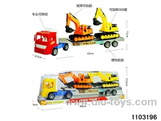 inertial tractor-trailer in PVC cover