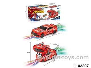 Electric Spider-Man Transformer Car in color box
