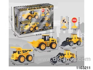 engineering vehicles in color box