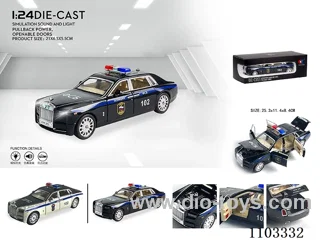 1:24 pull back alloy car W L/M