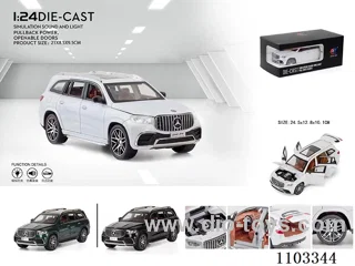1:24 pull back alloy car W L/M