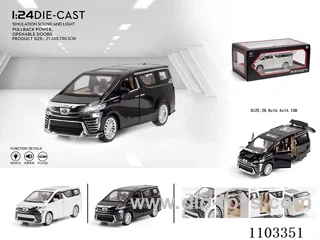 1:24 pull back alloy car W L/M