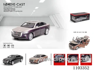 1:24 pull back alloy car W L/M
