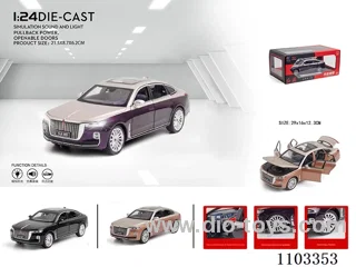 1:24 pull back alloy car W L/M