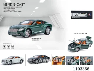 1:24 pull back alloy car W L/M