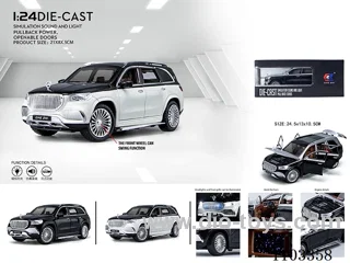 1:24 pull back alloy car W L/M