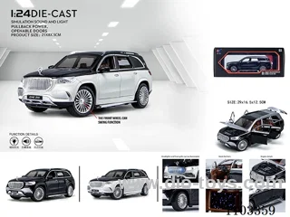 1:24 pull back alloy car W L/M