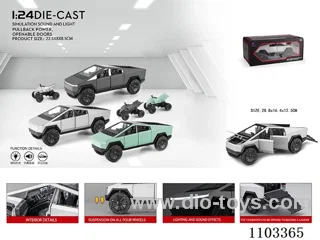 1:24 pull back alloy car W L/M