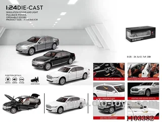 1:24 pull back alloy car W L/M