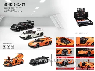 1:24 pull back alloy car W L/M