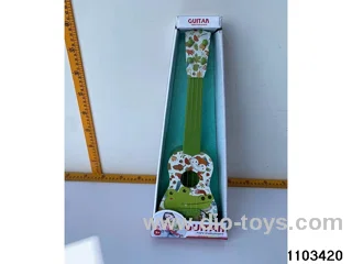 Guitar. Ukulele in display box