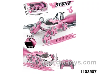 2.4G Stunt RC Car with Lights (Rechargeable) in window box