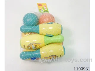 Large Bowling Set (6 bowling balls +2 round balls)