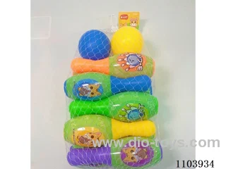 Large Bowling Set (10 bowling balls +2 round balls)
