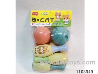 Bowling Set (6 bowling balls +2 round balls)