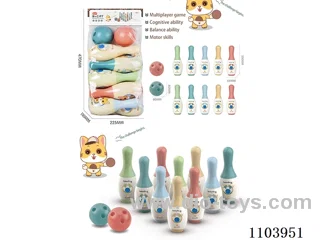Big Bowling Set (10 bowling balls +2 round balls)