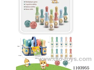 Small portable bowling set
