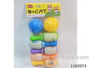 Bowling Set (10 bowling balls +2 round balls)