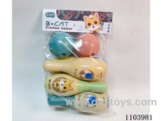 Large Bowling Set (6 bowling balls +2 round balls)