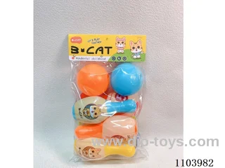 Bowling Set (6 bowling balls +2 round balls)