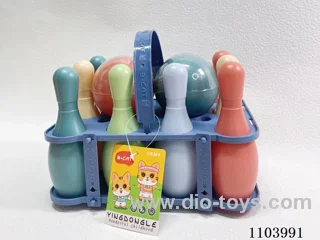 Small portable bowling set