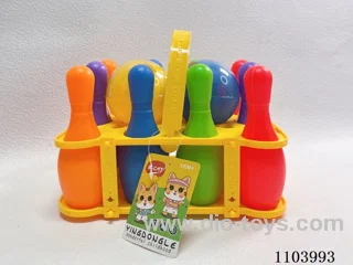 Small portable bowling set