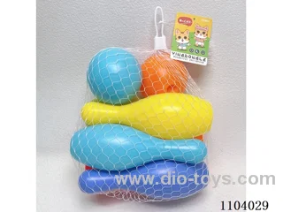 Large Bowling Set (6 bowling balls +2 round balls)