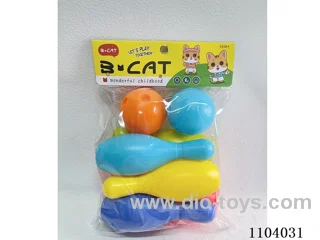 Large Bowling Set (6 bowling balls +2 round balls)