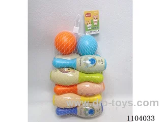 Large Bowling Set (10 bowling balls +2 round balls)