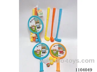 Golf + racquet +3 ball +1 badminton