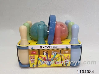 Small portable bowling set