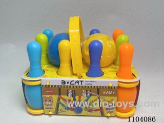 Small portable bowling set