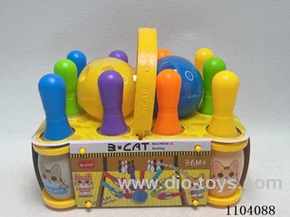 Small portable bowling set