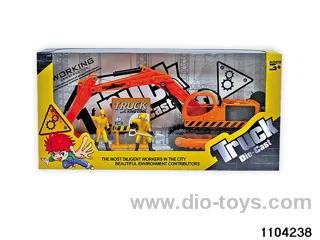 Skidding Construction Vehicle Combination in window box