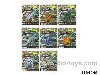 Alloy pull back Fighter in Blister card