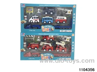 Q version alloy car set in window box