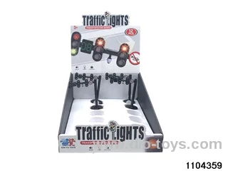 Traffic lights (audible and visual) in display box