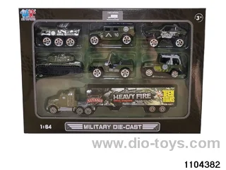 1:64 Alloy Military Assortment in window box